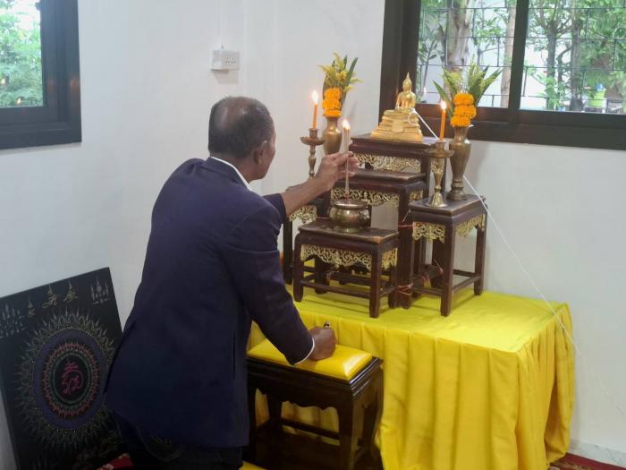 เทศบาลตำบลห้วยาง ร่วมพิธีทำบุญตักบาตร...